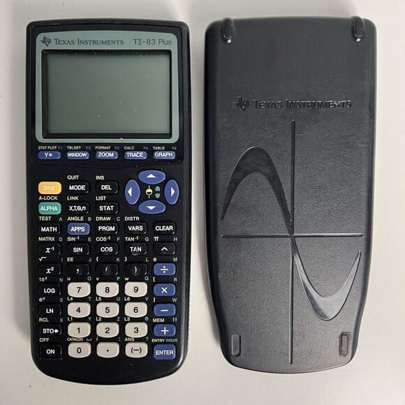 Texas Instruments TI-83 Plus Graphing Calculator With Cover - Great Condition - Picture 1 of 4